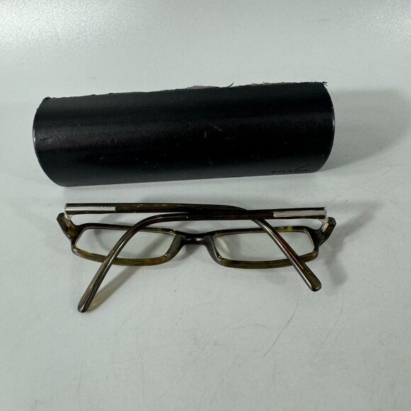 Prada VPR 06G 6AK-1O1 Eyeglasses 50-17-135 Stripped Green Frames Only